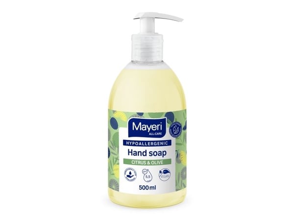 Mayer&Boch håndsåpe hypoallergen sitr/oliven MAYERI 0.5L