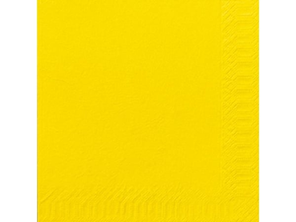 Serviet Duni 33x33 cm 3-lag Gul,125 Stk/pk