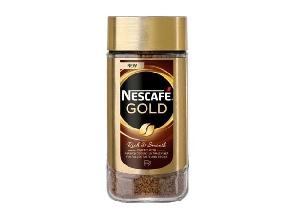 Kaffe Nescafe Gold 200g frysetørret instant,200 gr/glas