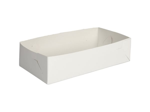Engångskassett för paj fold-själv nr 1212 L200 x B100 x H50 mm papp vit, 250 st/fp