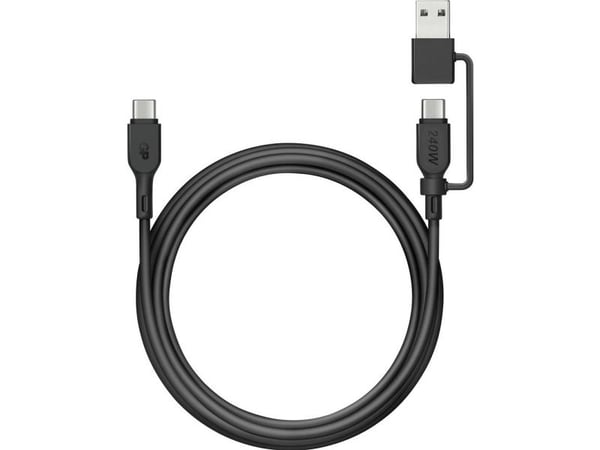 GP Battery GP 240W laddnings- & synkkabel USB-A till USB-C och USB-A (GPCBCXBPBKUSB964)