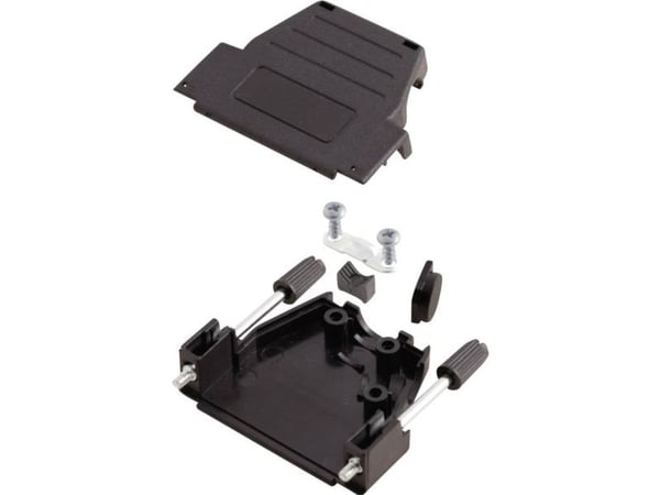 encitech DSSK-P-09-L-K 6260-0107-01 D-SUB-kabinett 9-pins 180°, 45° svart 1 stk