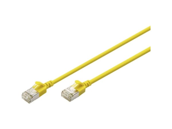 Digitus DK-1632-A-020S-Y, 2 m, Cat6a, F/FTP (FFTP), RJ-45, RJ-45, Gult