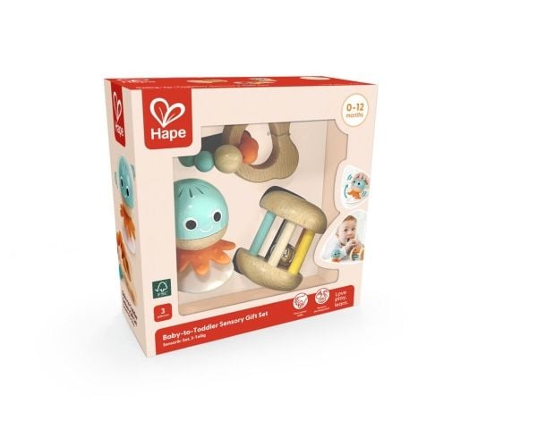 Hape Baby-till-Toddler Sensory Gift Set