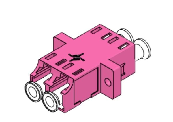 Telegärtner J08071A0052, LC, violetti, multimode, muovi, keraaminen, IEC 61754-20