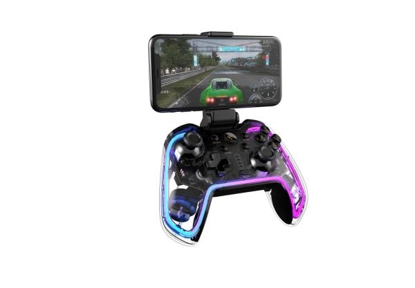 Havit 6939119064648, Spelplatta, Android, PC, PlayStation 4, Playstation 3, Xbox One, iOS, Trådlös, Bluetooth, 10 m, Transparent