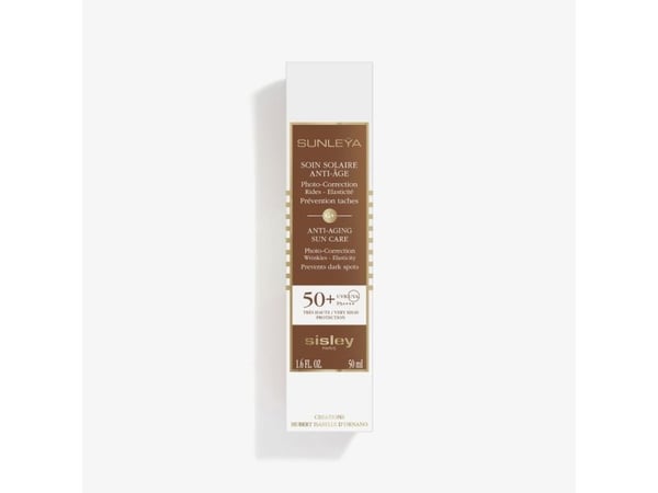 Sisley Sunleÿa Soin Solaire Anti-Âge SPF50+, Solkrem, Ansikt, Pumpe flaske, Anti-aldring, Anti-rynke, Oppstrammende, Fuktighetsgivende, Beskyttelse...