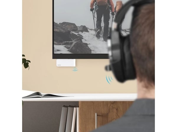 Hama Bluetooth® lydsender for fly og universal, 10h, med AUX, hvit (00014171)