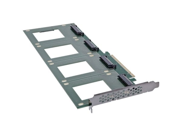 InLine 76660R, PCIe, U.2, Hankjønn, PCIe 3.0, Taiwan, PI6C20400BLE