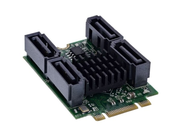 InLine-liitäntäkortti M.2 Key B+M 4x SATA-liitäntään RAID HyperDuo (76660U)