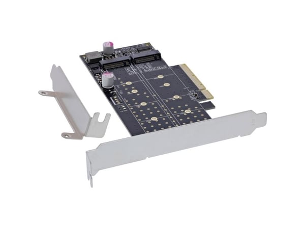 InLine 76660N, PCIe, M.2, Hankjønn, PCIe 3.0, Taiwan, PI6C20400BLE