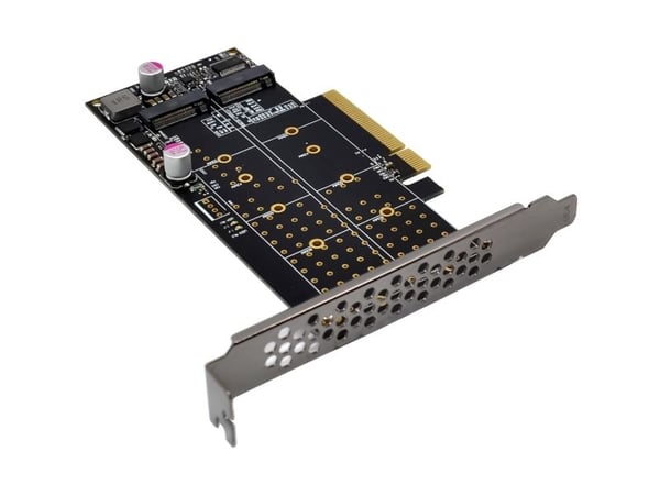InLine 76660N, PCIe, M.2, Hankjønn, PCIe 3.0, Taiwan, PI6C20400BLE