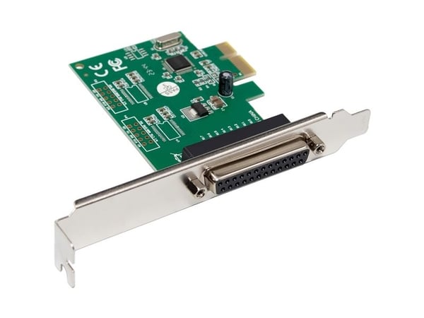 InLine 76625E, PCIe, Parallel, Hankoppling, Låg profil, PCIe 1.1, Taiwan