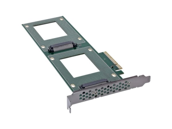 InLine 76660O, PCIe, U.2, Hankjønn, PCIe 3.0, Taiwan, PI6C20400BLE