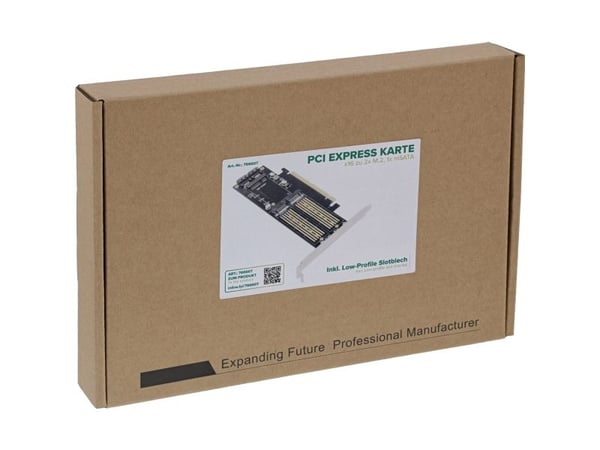 InLine 76660T, PCIe, M.2, mSATA, Hankoppling, Taiwan, 3.3 V, -40 - 85 ° C