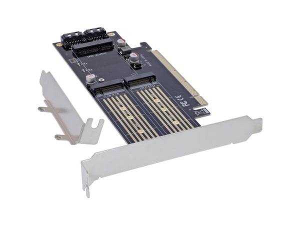 InLine 76660T, PCIe, M.2, mSATA, Hankoppling, Taiwan, 3.3 V, -40 - 85 ° C