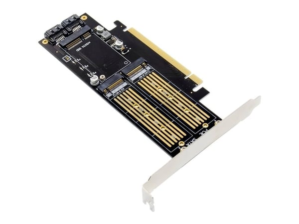 InLine 76660T, PCIe, M.2, mSATA, Hankoppling, Taiwan, 3.3 V, -40 - 85 ° C
