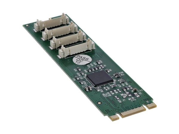 InLine 76660W, M.2, Seriell, Hankjønn, PCIe 3.0, 9-pin, Taiwan