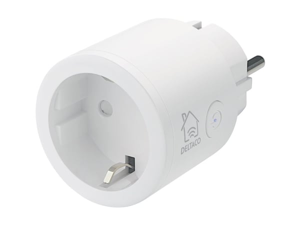 DELTACO SH-P01 - Smart kontakt - trådlös - 802.11b/g/n - 2.4 Ghz - vit