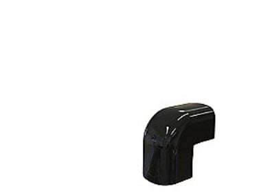 T75-S ydre hjørne - 78x58 mm, Sort RAL 9005, 90 gr.