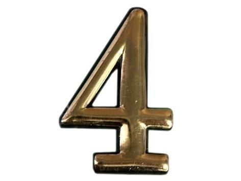 Okko Door Numbergold 4 Plastm Okko Door Numbergold 4 Plastm