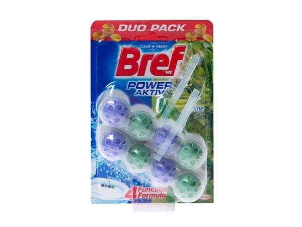 BREF WC-rengjøring BREF Power Aktiv Pine, 2x50 g