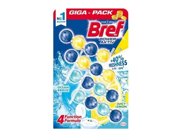 Bref WC-hängare Bref Active Citron & Hav 4x50g universell