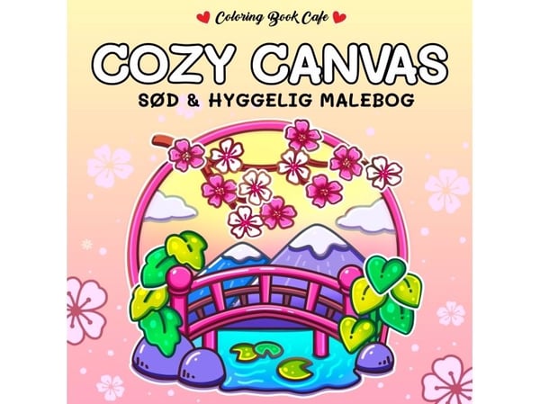 Färgbok: Cozy Canvas - Cozy Coloring | Coloring Book Cafe | Kieli: Tanska