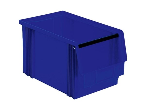 BRB Lagertechnik 974267 förvaringskärl livsmedelsgodkänd (B x H x D) 200 x 200 x 350 mm blå 8 st