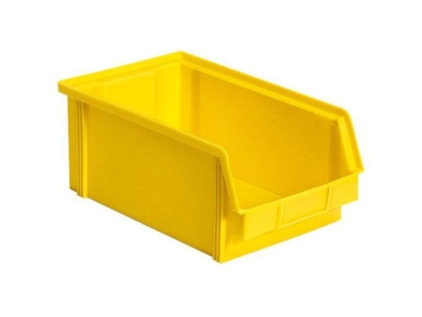 BRB Lagertechnik 974336 oppbevaringskasser næringsmiddelegnet (B x H x D) 200 x 145 x 350 mm Gul 12 stk