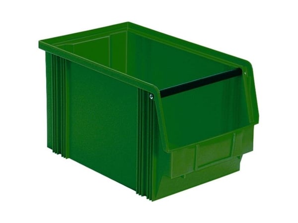 BRB Lagertechnik 974438 Oppbevaringskasser matvaregodkjent (B x H x D) 200 x 200 x 350 mm Grønn 8 stk