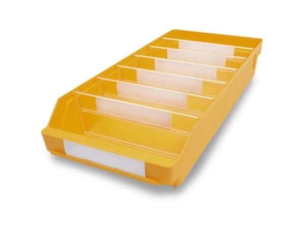 Stemo 689602 ESD-reolkasser for næringsmidler 240 x 240 x 95 mm gul 15 stk