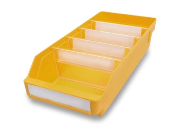 Stemo 689544 ESD-reolkasser for næringsmidler 180 x 180 x 95 mm gul 20 stk