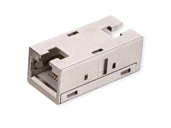 ROLINE 21.17.3097, RJ-45, Sølv, Metall, Cat6a, 0 - 70 °C, -40 - 85 °C