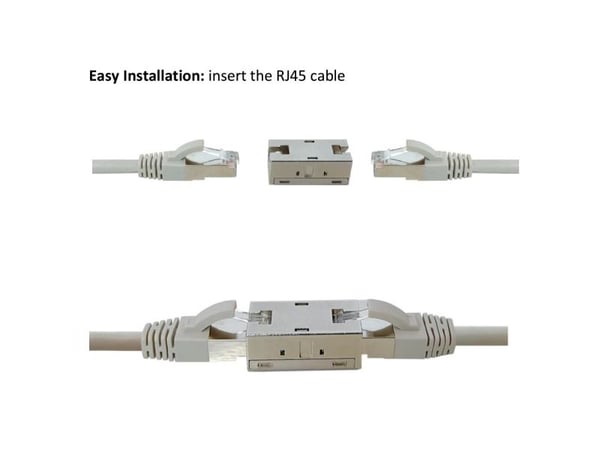 ROLINE 21.17.3097, RJ-45, Sølv, Metall, Cat6a, 0 - 70 °C, -40 - 85 °C