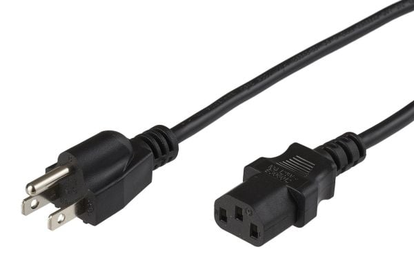 Microconnect PE110401, 1 m, C13 liitin, Virtapistoke tyyppi B, 125 V, 15 A