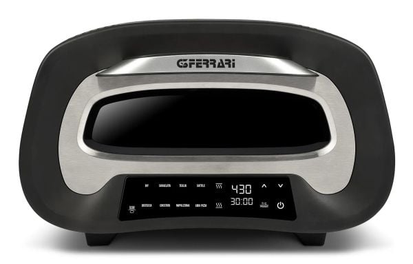 G3 Ferrari G10186, 1 pizza(er), Sort, Sølv, Rustfritt stål, 430 °C, Stein, 1700 W