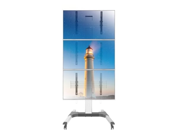 Techly ICA-TR3VW, 81,3 cm (32"), 139,7 cm (55"), 200 x 200 mm, 600 x 400 mm, -1 - 5°, Sølv
