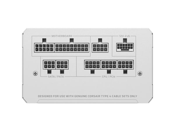Corsair RM1000e (2025), 1000 Watt, ATX 3.1, PCIe 5.1, Cybenetics GOLD - White