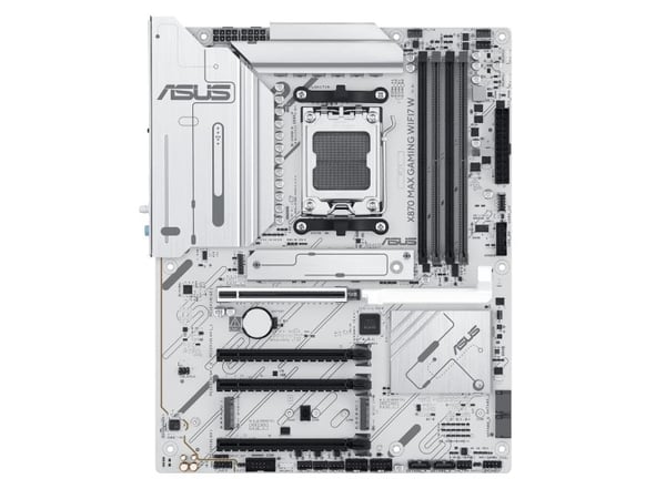 ASUS X870 MAX GAMING WIFI7 W - Hovedkort - ATX - Socket AM5 - AMD X870 Chipset - USB4, USB-C 3.2 Gen 2x2, USB 3.2 Gen 2, USB 3.2 Gen 1 - Wi-Fi 7, 2...