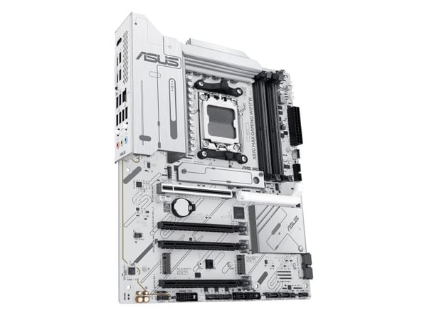 ASUS X870 MAX GAMING WIFI7 W - Hovedkort - ATX - Socket AM5 - AMD X870 Chipset - USB4, USB-C 3.2 Gen 2x2, USB 3.2 Gen 2, USB 3.2 Gen 1 - Wi-Fi 7, 2...