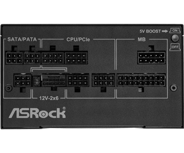 ASRock Phantom Gaming PG-750G - Strømforsyning (intern) - ATX12V 3.1/ EPS12V - 80 PLUS Gold - Cybenetics Platinum - 750 watt