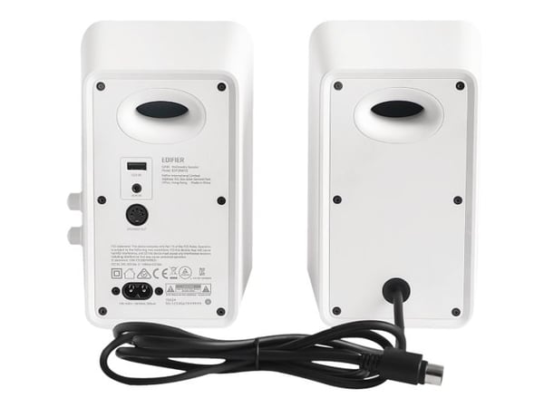 Edifier QR30, 1-veis, 2.0 kanaler, Ledning & Trådløs, 30 W, 63 - 20000 Hz, Hvit
