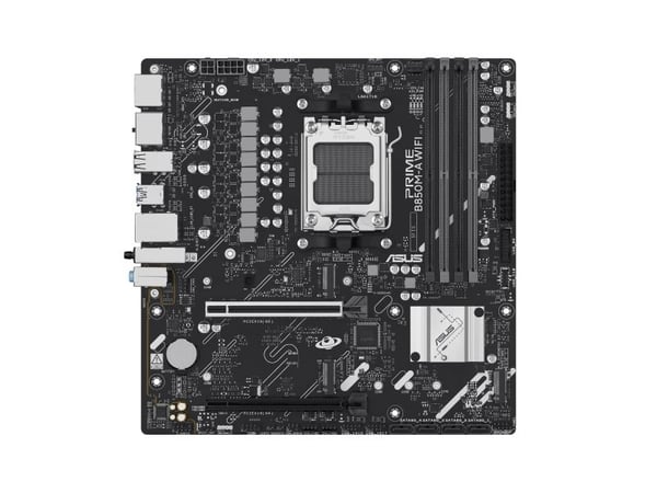 ASUS PRIME B850M-A WIFI - Hovedkort - micro ATX - Socket AM5 - AMD B850 Chipset - USB 3.2 Gen 2, USB 3.2 Gen 1, USB-C 3.2 Gen 1 - Wi-Fi 6E, Bluetoo...