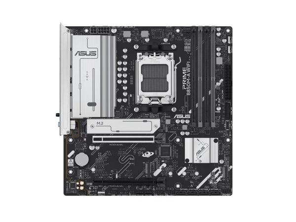 ASUS PRIME B850M-A WIFI - Hovedkort - micro ATX - Socket AM5 - AMD B850 Chipset - USB 3.2 Gen 2, USB 3.2 Gen 1, USB-C 3.2 Gen 1 - Wi-Fi 6E, Bluetoo...