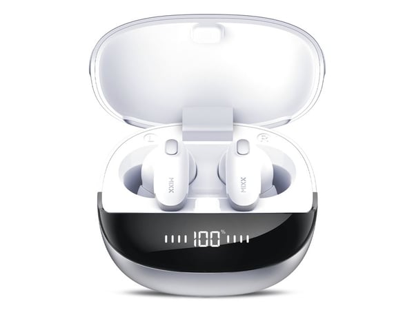 Radiopaq Mixx StreamBuds Mini Charge 2, True Wireless Stereo (TWS), Samtal/musik, Headset, Vit