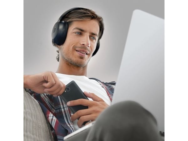 Radiopaq Mixx StreamQ, kablet og trådløs, samtaler/musikk, hodetelefoner, svart