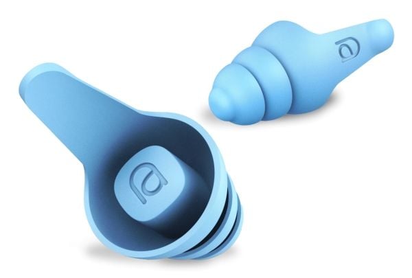 Radiopaq Mixx Assistive, gjenbrukbar ørepropp, reise, i ørene, blå, 22 dB, silikon