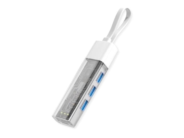 ROLINE 14.02.5062, USB Type-C, USB 3.2 Gen 1 (3.1 Gen 1) Type-A, 5000 Mbit/s, Vit, Plast, 0,12 m