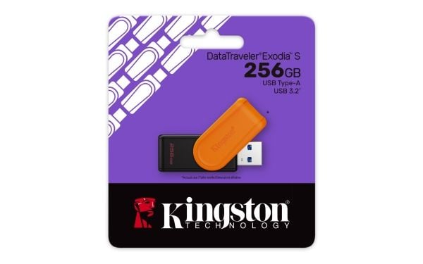 Kingston DataTraveler Exodia S - USB-flashstasjon - 256 GB - USB 3.2 Gen 1